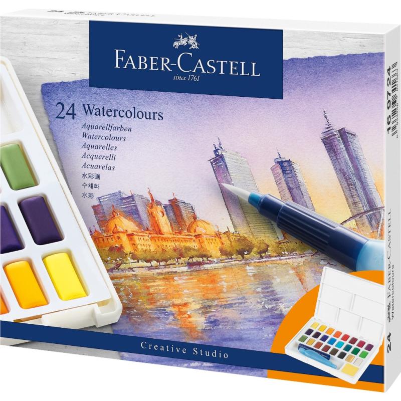 Faber-Castell Creative Studio Aquarellfarben 24er Etui